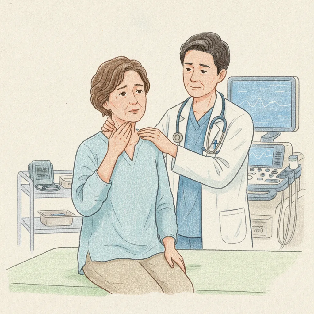 목 앞쪽이 만져질 때, 경기광주 갑상선 초음파로 확인하는 법
